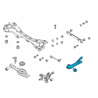 OEM 2012 Hyundai Sonata Arm Assembly-Rear Trailing Arm, LH Diagram - 55270-3Q000