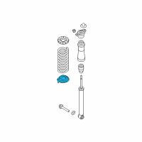 OEM Hyundai Genesis Rear Spring Pad, Lower Diagram - 55323-3T000