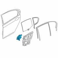 OEM 2019 BMW M760i xDrive Power Window Motor Rear Left Diagram - 51-35-7-455-083