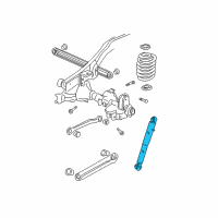 OEM 2000 GMC Yukon XL 2500 Shock Diagram - 88983818