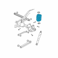 OEM 2000 GMC Yukon Rear Spring Assembly Diagram - 15182555