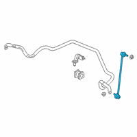 OEM 2022 Honda Ridgeline Link Assembly, Left Front Stabilizer Diagram - 51325-TG7-A01