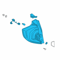 OEM 2020 GMC Terrain Tail Lamp Assembly Diagram - 84379497