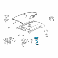 OEM Chevrolet Malibu Bezel Asm-Dome Lamp *Light Ttnum Diagram - 10393580