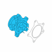 OEM 2020 Hyundai Elantra Pump Assembly-Coolant Diagram - 25100-2B700