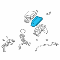 OEM 2018 Chevrolet Malibu Air Filter Diagram - 23430313