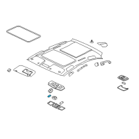 OEM 1996 Chrysler Sebring Bulb Diagram - MF820513