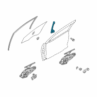 OEM 2011 Kia Forte Channel Assembly-Front Door R Diagram - 825501M000