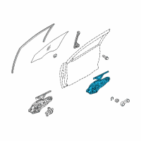 OEM Kia Forte Module Panel & Regulator Assembly Diagram - 824021M000