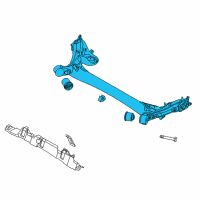 OEM 2014 Kia Forte5 Torsion Axle Complete Diagram - 55100A7102