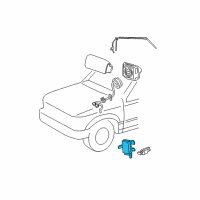 OEM 2005 Ford Explorer Sport Trac Air Bag Sensor Diagram - 5L1Z14B345BA