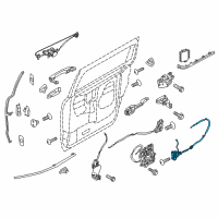 OEM 2018 Kia Sedona Latch Assembly-Rear Door Front Diagram - 81405A9000