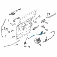 OEM Kia Sedona Latch Assembly-Rear Door Rear Diagram - 81420A9000