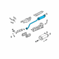 OEM 2003 Honda Civic Pipe B, Exhuast Diagram - 18220-S5T-A01