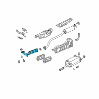 OEM 2004 Honda Civic Converter Diagram - 18160-PNF-A01