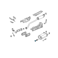 OEM Honda Civic Gasket, Exhuast Flexible Diagram - 18229-S6D-T91