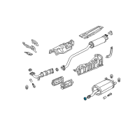 OEM 2005 Honda Civic Gasket, Exhuast Flexible Diagram - 18229-S6D-T91