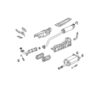 OEM Honda Civic Gasket, Exhuast Flexible Diagram - 18229-S6D-T31
