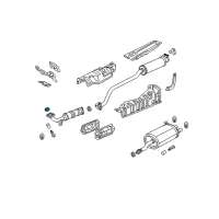 OEM 2004 Honda Civic Gasket, Exhuast Flexible Diagram - 18229-S6D-T31