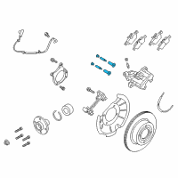 OEM 2020 Ford EcoSport Caliper Retainer Kit Diagram - BV6Z-2C150-B