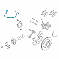 OEM 2022 Ford EcoSport Rear Speed Sensor Diagram - GN1Z-2C190-F