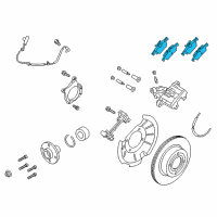 OEM 2022 Ford EcoSport Rear Pads Diagram - GN1Z-2200-E