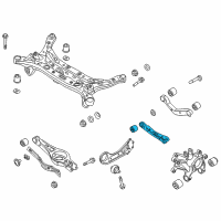 OEM 2017 Hyundai Sonata Arm Assembly-Rear Assist, RH Diagram - 55260-E6700