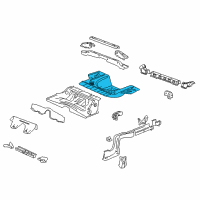 OEM 2010 Cadillac CTS Rear Floor Pan Diagram - 25966321