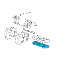 OEM 2010 Chevrolet Cobalt Pad-Rear Seat Cushion Diagram - 22731063