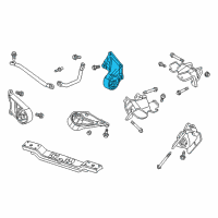 OEM 2003 Jeep Grand Cherokee INSULATORPKG-Engine Mount Diagram - 52058928