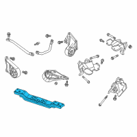 OEM 2000 Jeep Grand Cherokee CROSSMEMBER-Transmission Diagram - 52058940AD