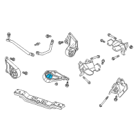 OEM Jeep Grand Cherokee Bracket-Transmission Mount Diagram - 53054631AB