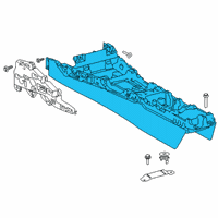 OEM Toyota GR Supra Console Diagram - 58801-WAA01