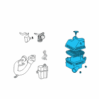 OEM Toyota RAV4 Air Cleaner Assembly Diagram - 17700-0V012