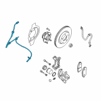 OEM 2012 Nissan Maxima Sensor Assembly-Anti SKID, Front Diagram - 47910-JA000