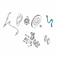 OEM 2007 Nissan Altima Hose Assembly-Brake Front Diagram - 46210-ZX61A