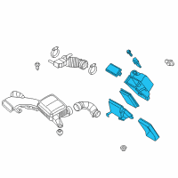 OEM Chevrolet City Express Air Cleaner Assembly Diagram - 19316243