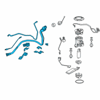 OEM 2018 Lexus RX450hL Pipe Assembly, Fuel Tank Diagram - 77210-0E120