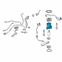 OEM 2019 Lexus RX450hL Fuel Filter Assembly Diagram - 23300-31240