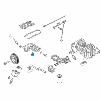 OEM 2017 Nissan Titan XD Plug Drain Diagram - 11128-EZ40A