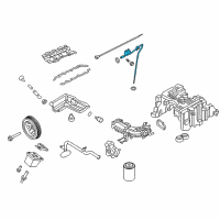 OEM 2017 Nissan Titan XD Guide-Oil Level Diagram - 11150-EZ40B