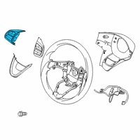 OEM Hyundai Venue Steering Remote Control Switch Assembly, Left Diagram - 96710-K2030-NNB