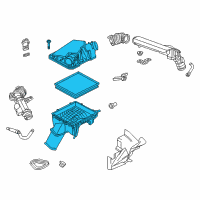 OEM 2017 Cadillac XTS Air Cleaner Assembly Diagram - 22831213