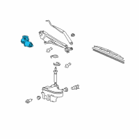 OEM 2011 Lexus GS460 Motor Assy, Windshield Wiper Diagram - 85110-30590