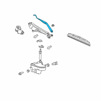 OEM Lexus GS450h Windshield Wiper Arm Assembly, Right Diagram - 85211-30730