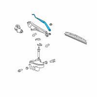 OEM 2011 Lexus GS460 Windshield Wiper Arm Assembly, Right Diagram - 85211-30730