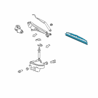 OEM Lexus GS460 Front Wiper Blade, Right Diagram - 85212-33231