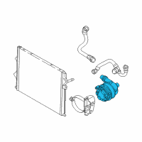 OEM 2019 BMW M4 Engine Water Pump Diagram - 11-51-8-600-442