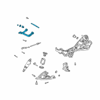 OEM 2003 Buick Rendezvous Upper Control Arm Diagram - 15232837