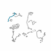 OEM BMW 650i xDrive Gran Coupe Turbocharger Coolant Line Diagram - 11-53-7-577-014